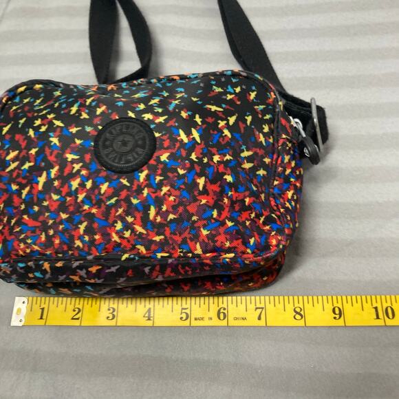 Kipling Abanu Small Crossbody with Multicolor Bird Pattern. Good Pre-Owned - Picture 10 of 12